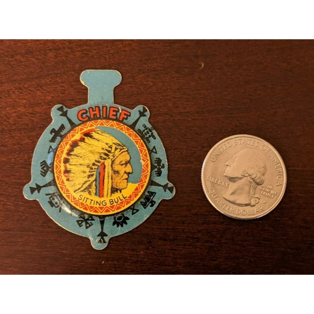 Vintage Post Raisin Bran Cereal Tin Litho Chief Sitti… - Gem